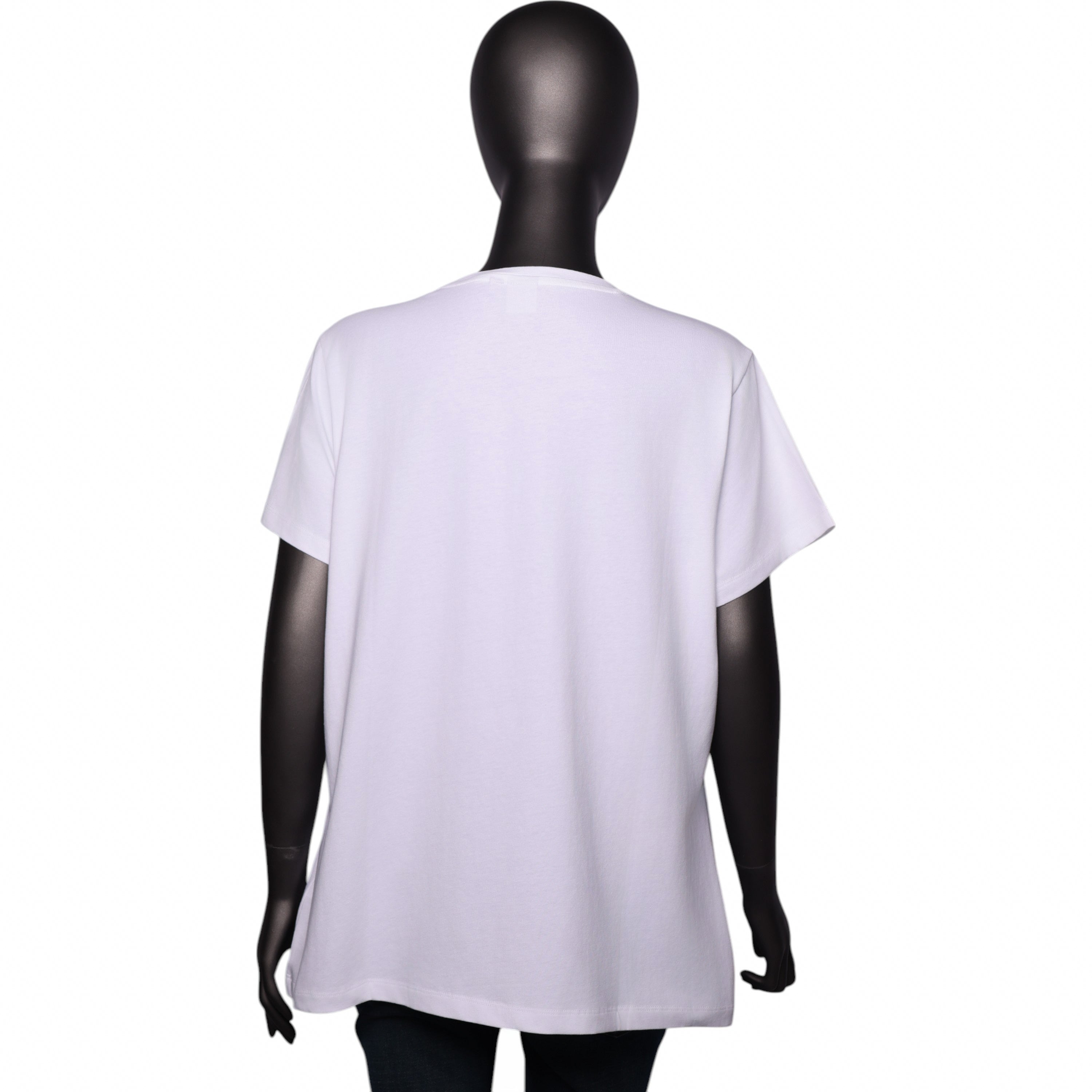Polo T-Shirt Ladies Addison Beaded Classic White